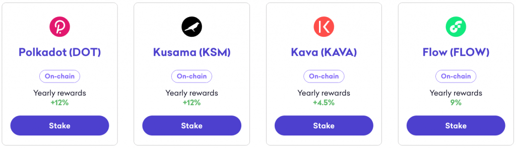 staking rewards dot ksm kava flow