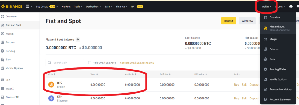 Wallet Binance