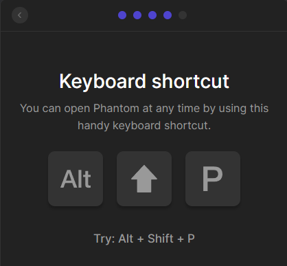 keyboard shortcut