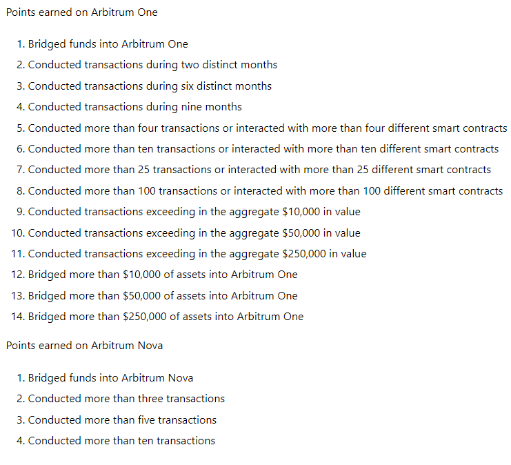 arbitrum one list