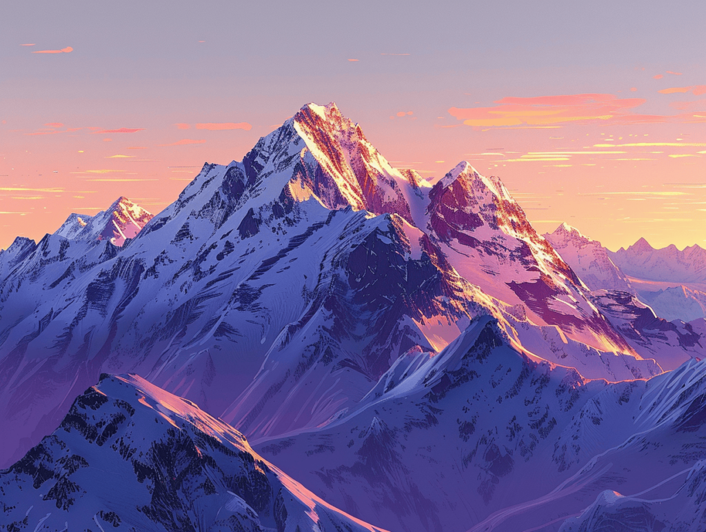 mountain sunset