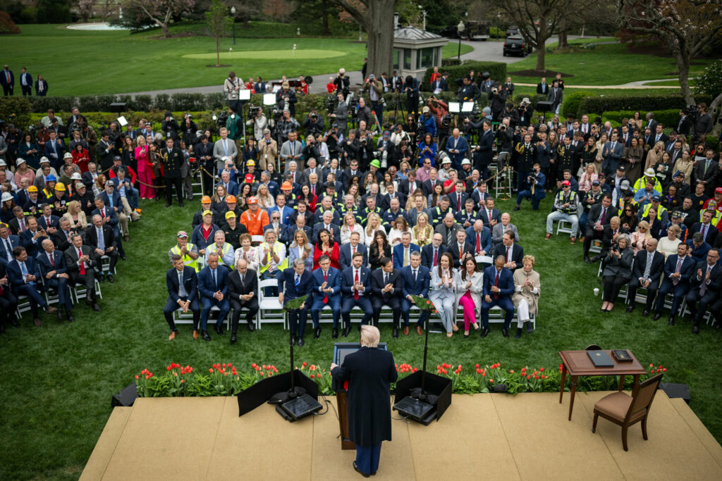 trump white house april 2025