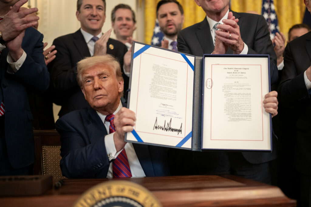 trump stablecoin bill ceremony