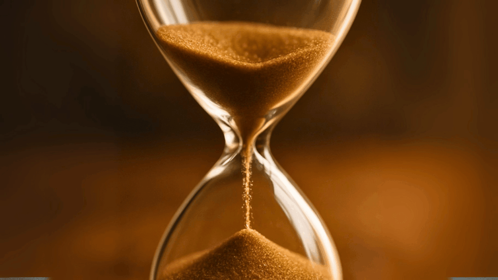 hourglass featured time left